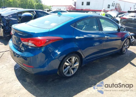 2014 Hyundai Elantra Limited from USA, damaged, VIN KMHDH4AE1EU057864